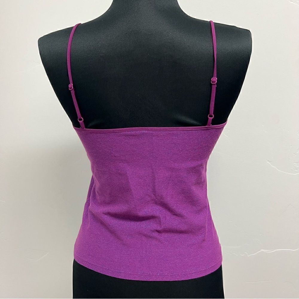 NWOT vintage y2k Victorias Secret tank in metallic purple sz S - Picture 4 of 13